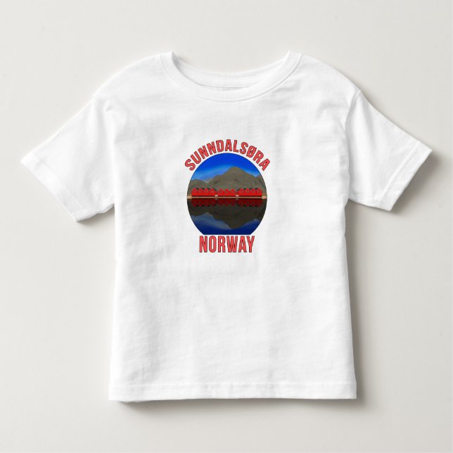 Camiseta De Bebé Noruega Sunndalsøra Travel Noruega (Anverso)