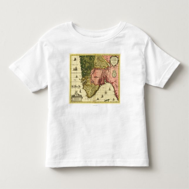 Camiseta De Bebé NorwayPanoramic MapNorway (Anverso)