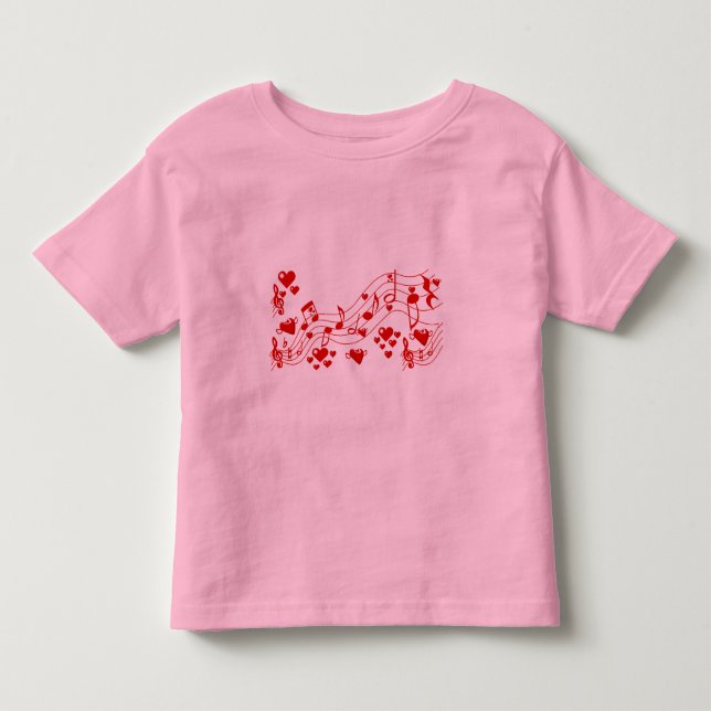 Camiseta De Bebé Notas de amor_ (Anverso)