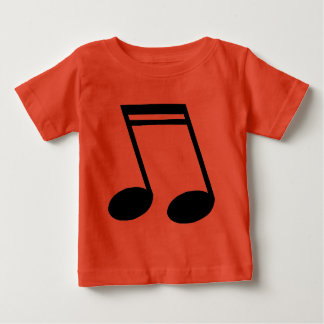 Camiseta De Bebé Notas musicales amenazadas por semidiquavers