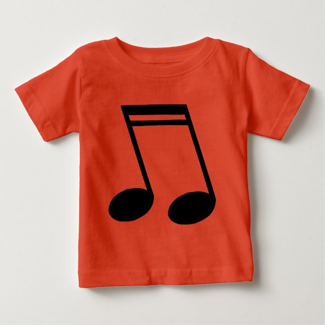 Camiseta De Bebé Notas musicales amenazadas por semidiquavers (Anverso)