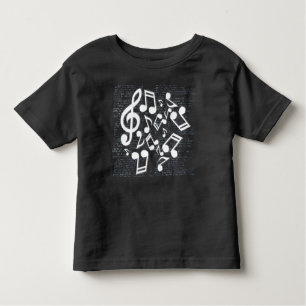 Camiseta De Bebé notas y letras