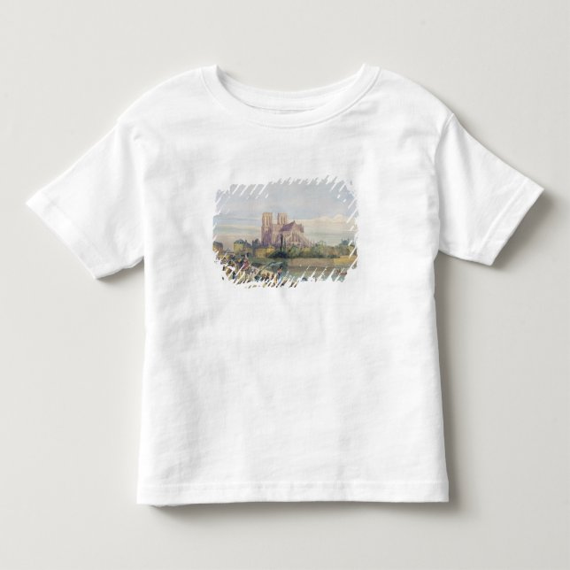 Camiseta De Bebé Notre Dame, París (con título de documento) (Anverso)