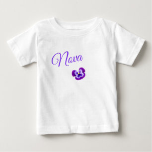 Camiseta De Bebé Nova, nombre de niña con un bonito pensamiento púr