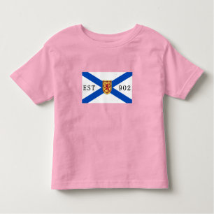 Camiseta De Bebé Nova Scotia shirt nova scotia bandera 902 Editable