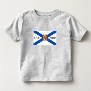 Camiseta De Bebé Nova Scotia shirt nova scotia bandera 902 Editable