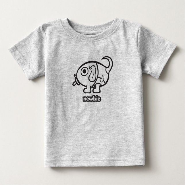 Camiseta De Bebé novato de tweenerdog (Anverso)