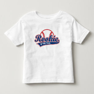 Camiseta De Bebé Novato del año béisbol cumpleaños 1