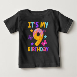 Camiseta De Bebé Noveno cumpleaños