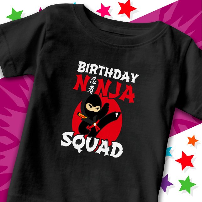 Camiseta De Bebé Noveno Día de Nacimiento Ninja Fiesta Temática Cum (Subido por el creador)