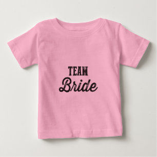 Camiseta De Bebé Novia de equipo