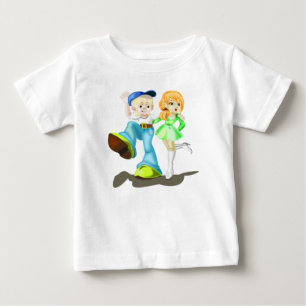 Camiseta De Bebé Novia y novio