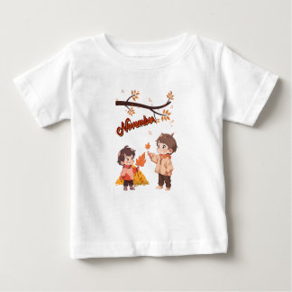 Camiseta De Bebé Noviembre Baby Tee