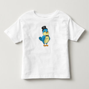 Camiseta De Bebé Novio Pájaro con Cinta
