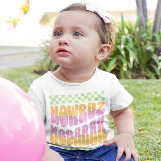 Camiseta De Bebé Nowruz Mobarak | Feliz Año Nuevo iraní (Nowruz Mobarak | Happy Iranian New Year Baby T-Shirt)
