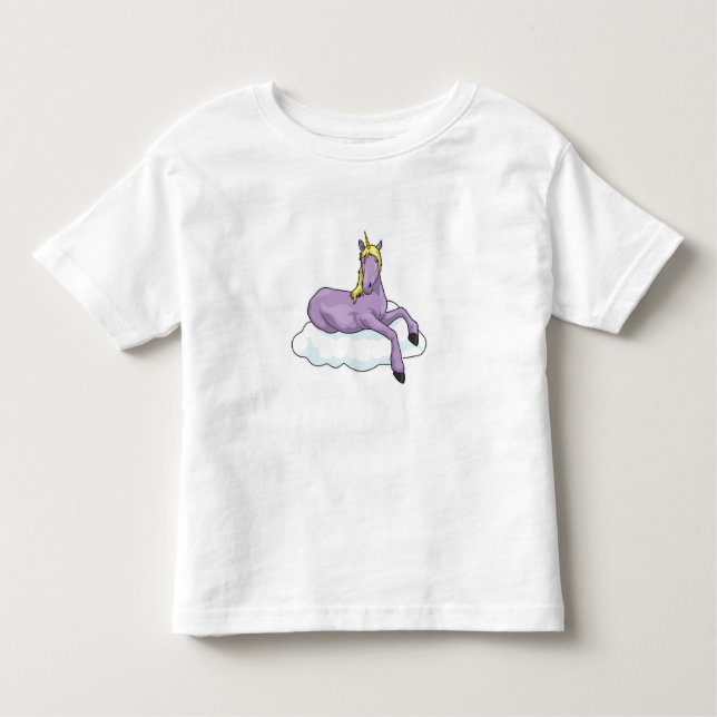 Camiseta De Bebé Nube de unicornio (Anverso)