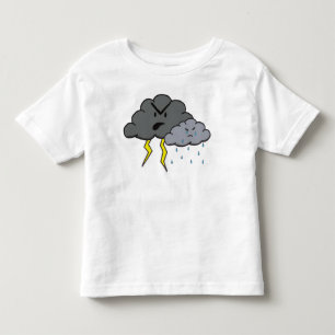 Camiseta De Bebé Nube enojada