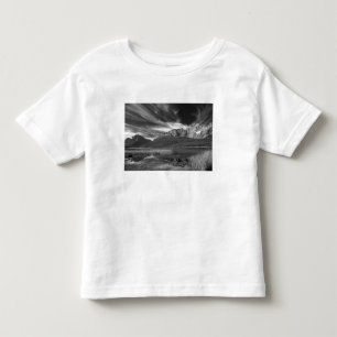 Camiseta De Bebé Nubes cirrus sobre el lago Waterfowl, Banff