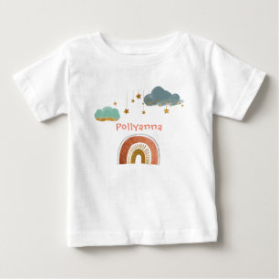 Camiseta De Bebé Nubes encantadoras, estrellas y arcoíris - Ilustra