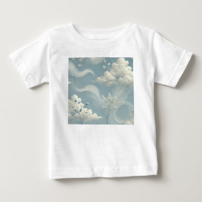 Camiseta De Bebé Nubes etéreas (Anverso)