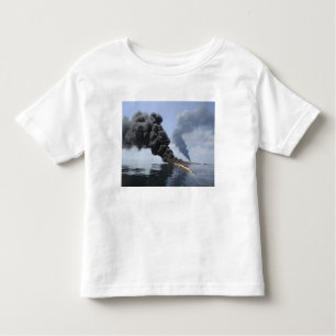 Camiseta De Bebé Nubes oscuras de humo y fuego emergen 3