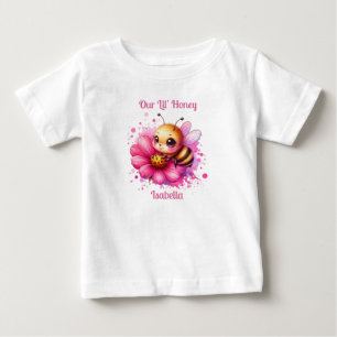 Camiseta De Bebé Nuestra Miel De Lilo   Abeja de miel Personalizada
