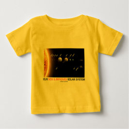 Camiseta De Bebé Nuestra nueva y mejorada Sistema Solar (humor
