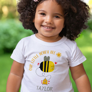 Camiseta De Bebé Nuestra Pequeña Abeja Dulce Kawaii Sin Género