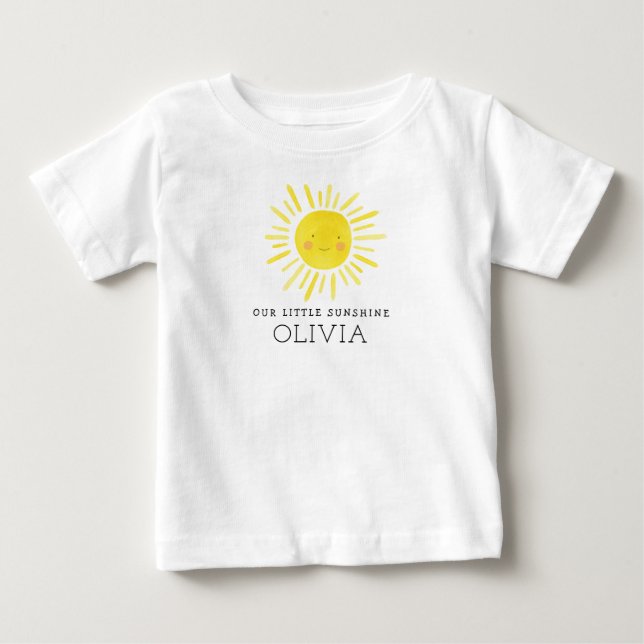 Camiseta De Bebé Nuestra Pequeña Fiesta de Cumpleaños Soleado (Anverso)