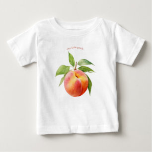 Camiseta De Bebé Nuestra Pequeña Melocotón Acuarela