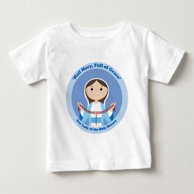 Camiseta De Bebé Nuestra Señora del Rosario (Anverso)