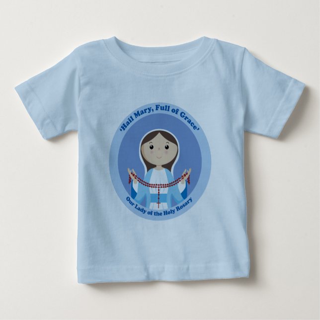 Camiseta De Bebé Nuestra Señora del Rosario (Anverso)