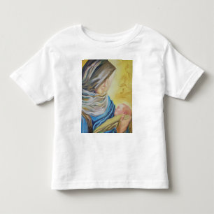 Camiseta De Bebé Nuestra Señora del Silencio sosteniendo al niño Je