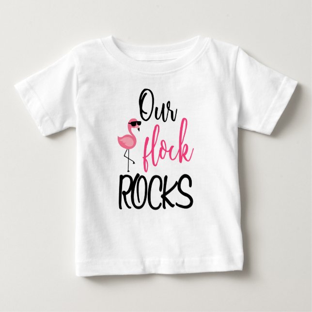 Camiseta De Bebé Nuestras rejas rompen flamenco Día de la Madre Cam (Anverso)