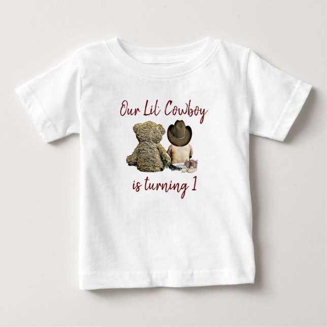 Camiseta De Bebé Nuestro cumpleaños de niñito (Anverso)