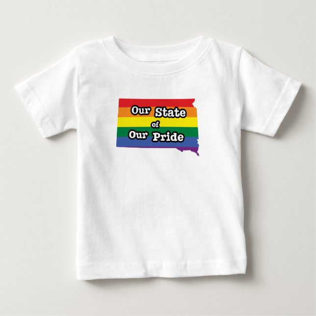Camiseta De Bebé Nuestro estado de orgullo| Dakota del Sur (Anverso)