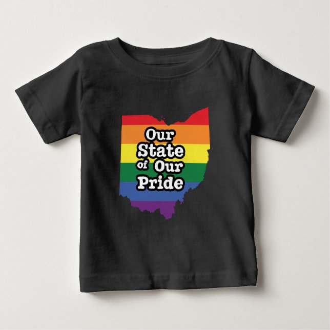 Camiseta De Bebé Nuestro estado de orgullo| Ohio (Anverso)