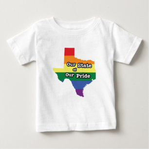 Camiseta De Bebé Nuestro estado de orgullo  Texas