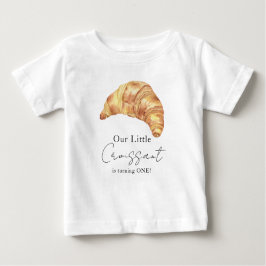 Camiseta De Bebé Nuestro pequeño croissant 1er cumpleaños