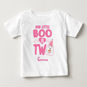 Camiseta De Bebé Nuestro pequeño novio cumple dos años de Halloween