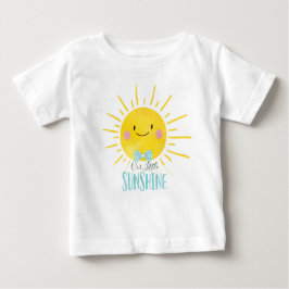 Camiseta De Bebé Nuestro pequeño Sunshine Blue Boy bebé T-Shirt de