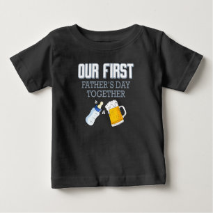 Camiseta De Bebé Nuestro primer día del padre juntos 👨 👶 ❤️