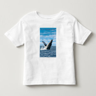 Camiseta De Bebé Nueva escena de la ballena de HampshireHumpback