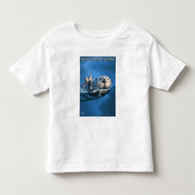Camiseta De Bebé Nueva escena de la nutria de HampshireSea (Anverso)