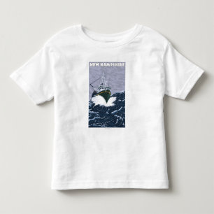 Camiseta De Bebé Nueva escena del barco de pesca de HampshireCrab