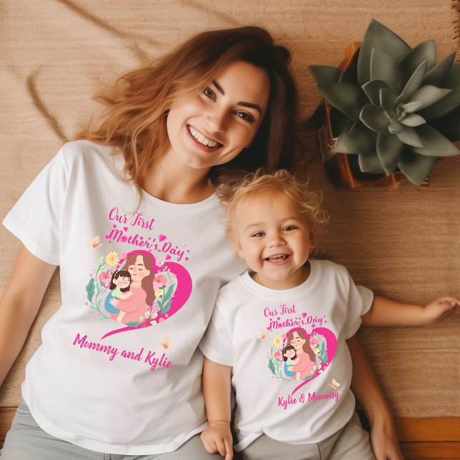 Camiseta De Bebé Nueva madre, bebé y mamá, primera fiesta de la mad (Subido por el creador)