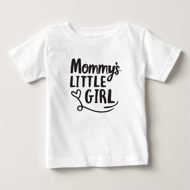 Camiseta De Bebé Nueva mamá, niña pequeña, diseña diseño Chica (Anverso)