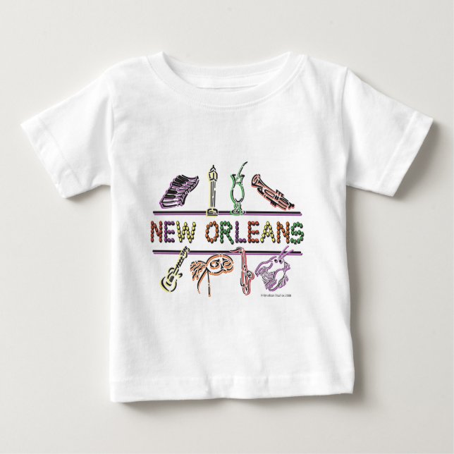 Camiseta De Bebé Nueva Orleans-ICONS-copia