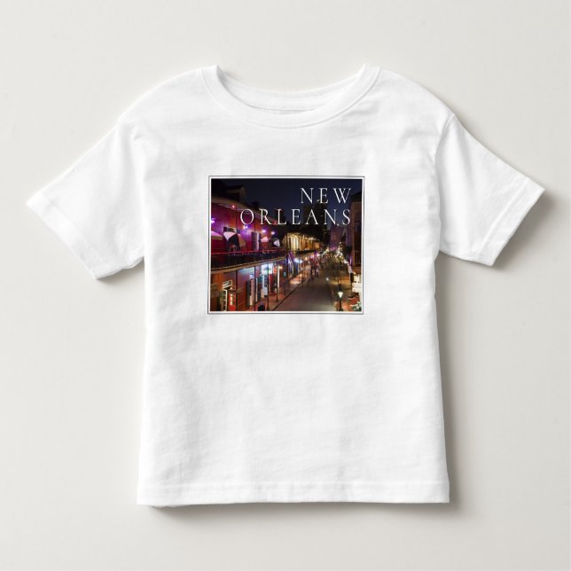 Camiseta De Bebé Nueva Orleans, Luisiana | El barrio francés (Anverso)