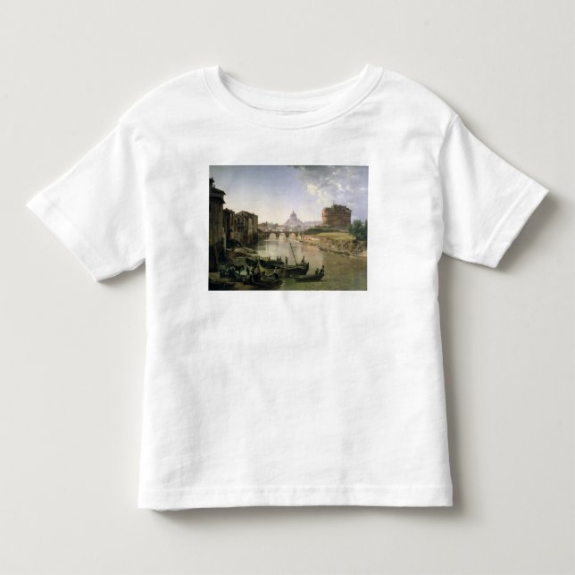 Camiseta De Bebé Nueva Roma con el Castel Sant'Angelo (Anverso)